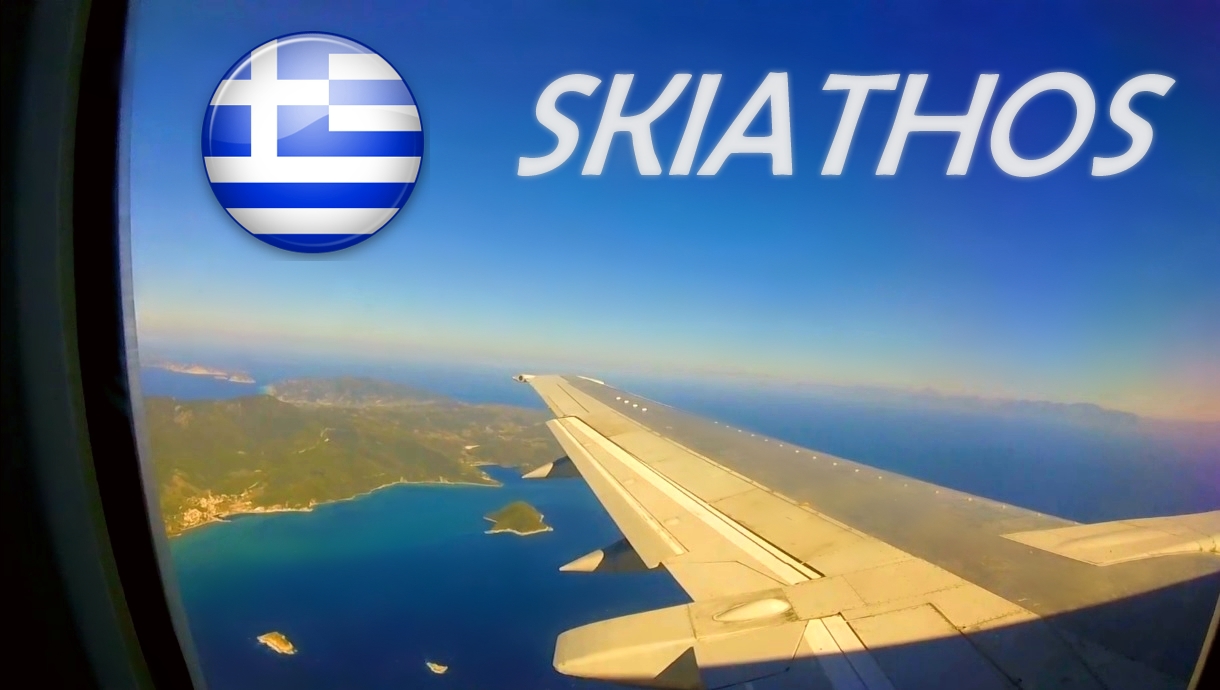 AVIOLET Air Serbia Boeing 737 landing at Skiathos Airport
